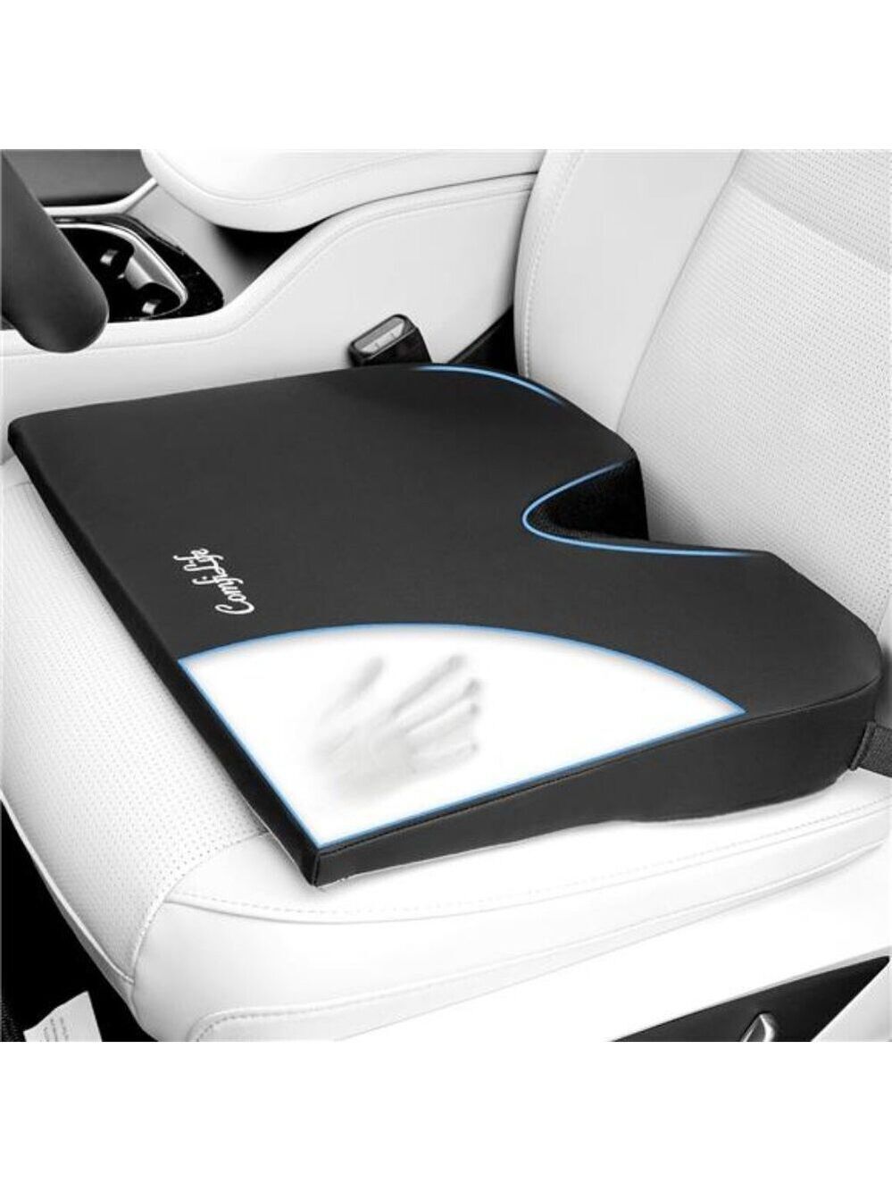 Car Seat Cushion Wedge for Driving Back Pain Sciatica Relief Office Truck Chair